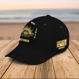 Personalized Australian Veteran Branch Logo Custom Time & Name Black Cap Printed QTVQ241152