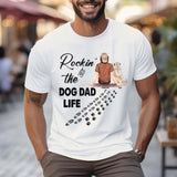 Personalized Rockin' The Dog Dad Life Happy Father's Day Gift For Dad T-shirt Printed HN241473