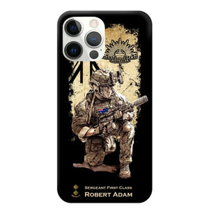 Personalized Australian Veteran Logo Custom Name & Rank Gold Phonecase Printed LVA241528