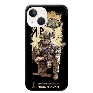 Personalized Australian Veteran Logo Custom Name & Rank Gold Phonecase Printed LVA241528