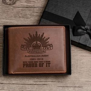 Personalized Australian Army Veteran Been There Done That & Damn Proud Of It Leather Wallet Printed AHVQ241663