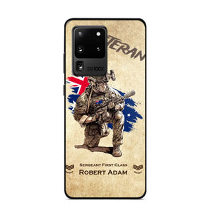 Personalized Australian Veteran Custom Name & Rank Phonecase Printed AHHN241696