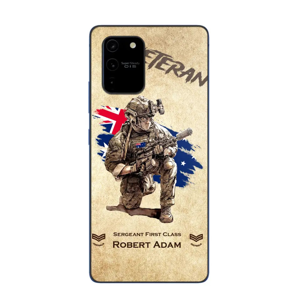 Personalized Australian Veteran Custom Name & Rank Phonecase Printed AHHN241696