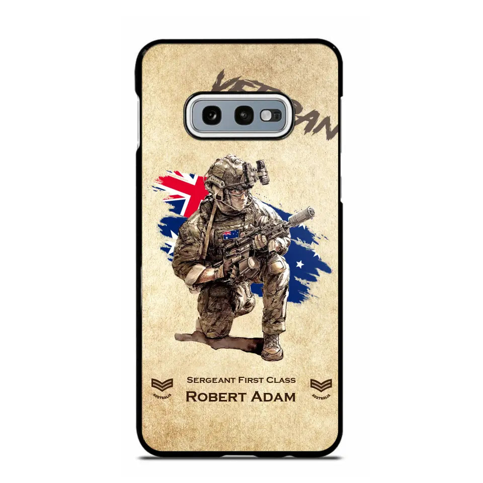 Personalized Australian Veteran Custom Name & Rank Phonecase Printed AHHN241696