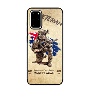 Personalized Australian Veteran Custom Name & Rank Phonecase Printed AHHN241696