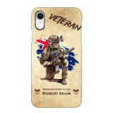 Personalized Australian Veteran Custom Name & Rank Phonecase Printed AHHN241696