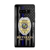 Personalized US Police Badge Retired Police Officer Custom ID Phonecase Printed QTVA241911