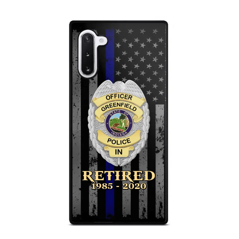 Personalized US Police Badge Retired Police Officer Custom ID Phonecase Printed QTVA241911