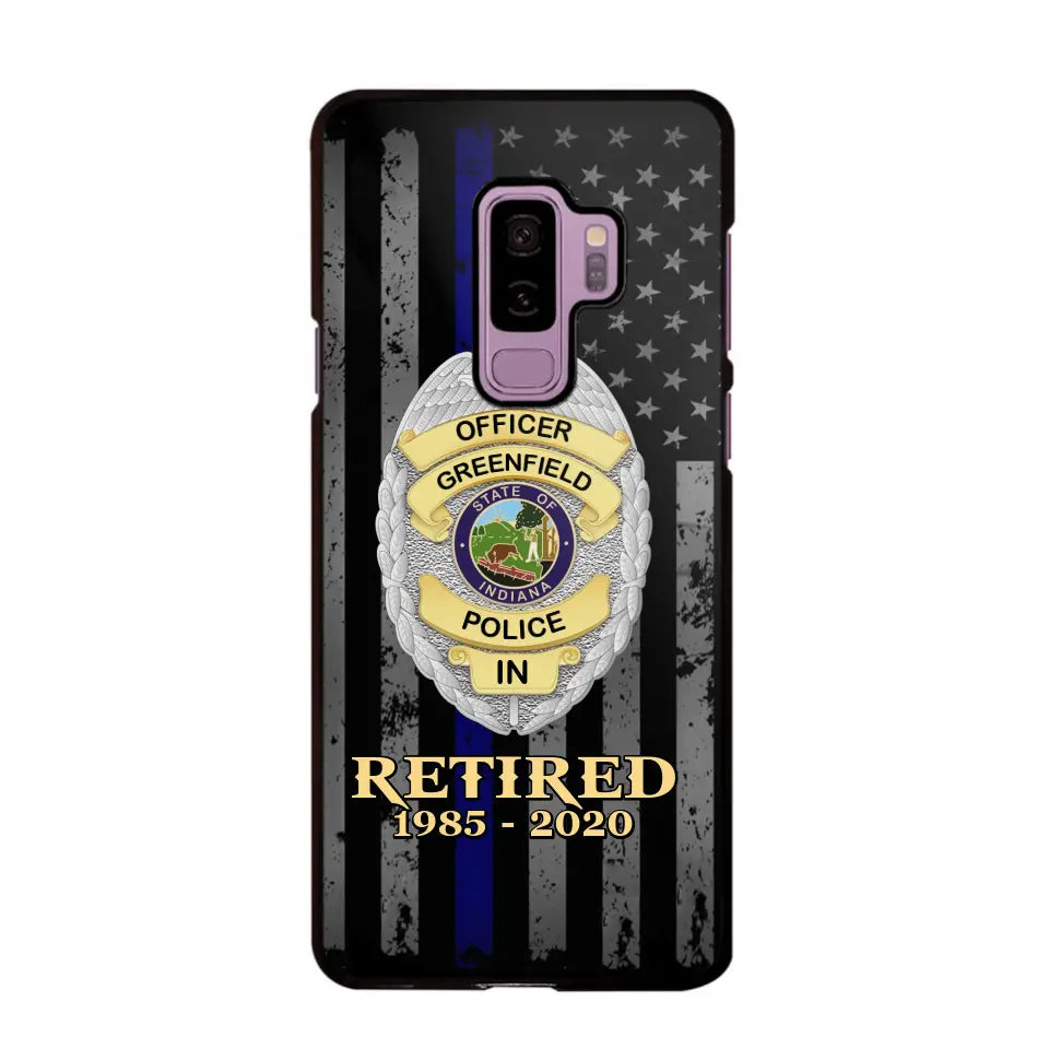 Personalized US Police Badge Retired Police Officer Custom ID Phonecase Printed QTVA241911