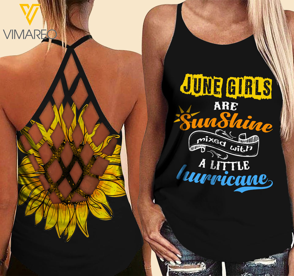 June Girl Criss-Cross Open Back Camisole Tank Top SMWLH