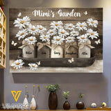 PERSONALIZED NICKNAME GARDEN WITH KIDS SUNFLOWER CANVAS TNDT1308