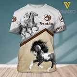 PERSONALIZED HORSE TSHIRT 3D PRINTED