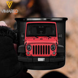 PERSONALIZED JEEP STEEL MUG 12OZ 3D PRINTED OCT-DT08