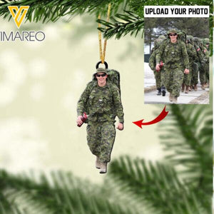 PERSONALIZED CANADIAN SOLIDER HANGING ORNAMENT CHRISTMAS NOV-MQ26