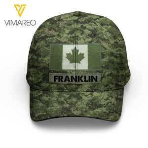Personalized Canadian Veteran/ Soldier Peaked Cap 22FEB-LN22