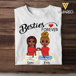 Personalized Besties Forever Tshirt Printed 22FEB-DT22