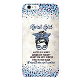 PERSONALIZED APRIL GIRL A MOUTH SHE CAN'T CONTROL PHONECASE QTHC1003