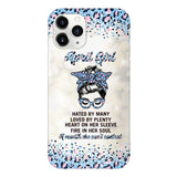 PERSONALIZED APRIL GIRL A MOUTH SHE CAN'T CONTROL PHONECASE QTHC1003