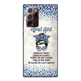 PERSONALIZED APRIL GIRL A MOUTH SHE CAN'T CONTROL PHONECASE QTHC1003