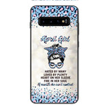 PERSONALIZED APRIL GIRL A MOUTH SHE CAN'T CONTROL PHONECASE QTHC1003