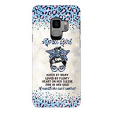 PERSONALIZED APRIL GIRL A MOUTH SHE CAN'T CONTROL PHONECASE QTHC1003