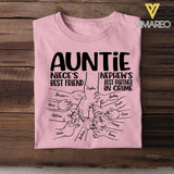 Personalized Auntie Niece's Best Friends Nephew's Best Partner In Crime Tshirt QTDT1504