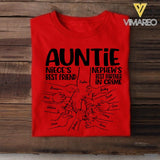 Personalized Auntie Niece's Best Friends Nephew's Best Partner In Crime Tshirt QTDT1504