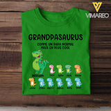 Personalized Grandpasaurus Tshirt Printed 22APR-DT25