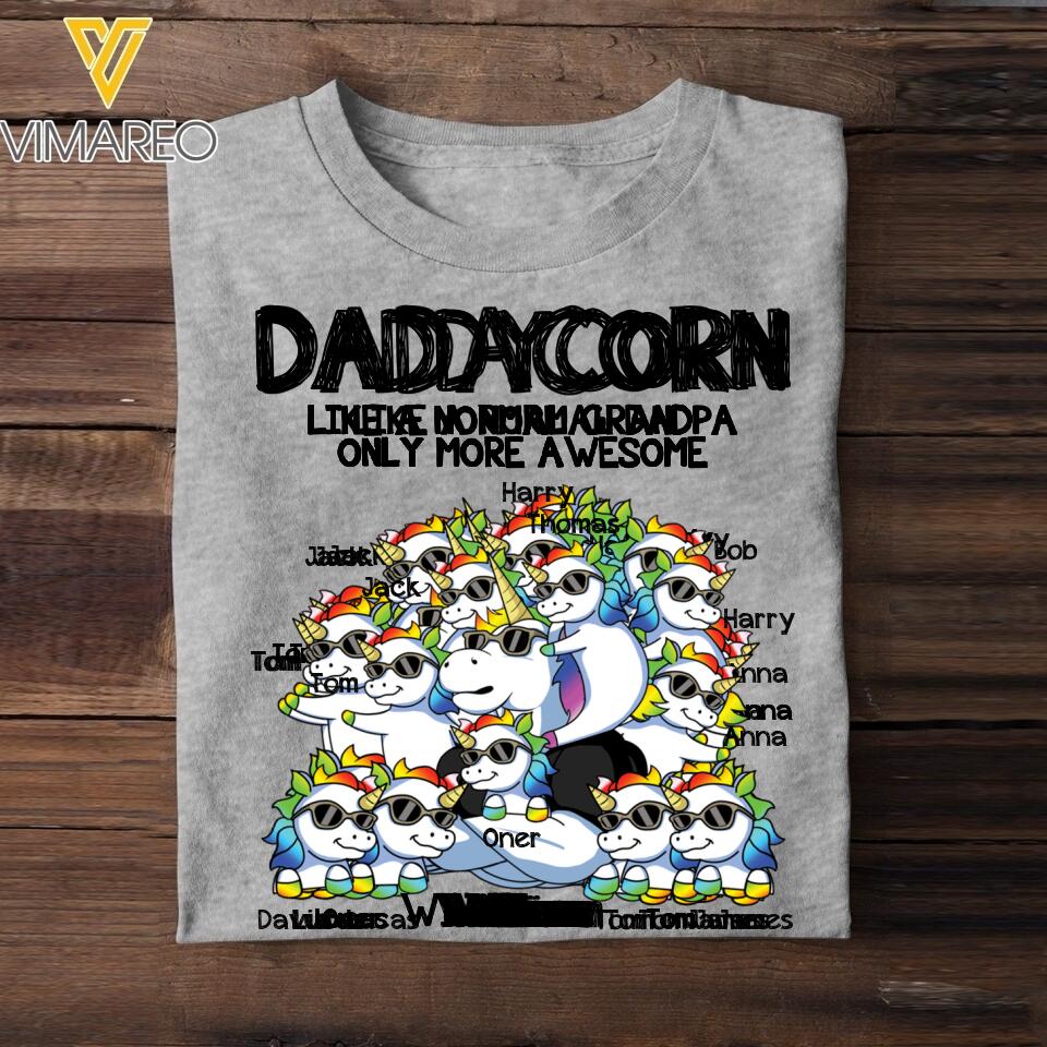 Personalized Dadacorn Tshirt Printed 22APR-DT25