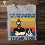 Personalized Dog Dad, Dog Mom Tshirt Printed DQHC0505