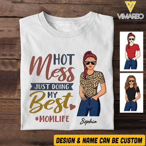 PERSONALIZED HOT MES JUST DOING MY BEST MOMLIFE TSHIRT NQVQ1305