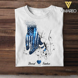 Personalized Police Hand Couple Tshirt Printed QTVQ1806