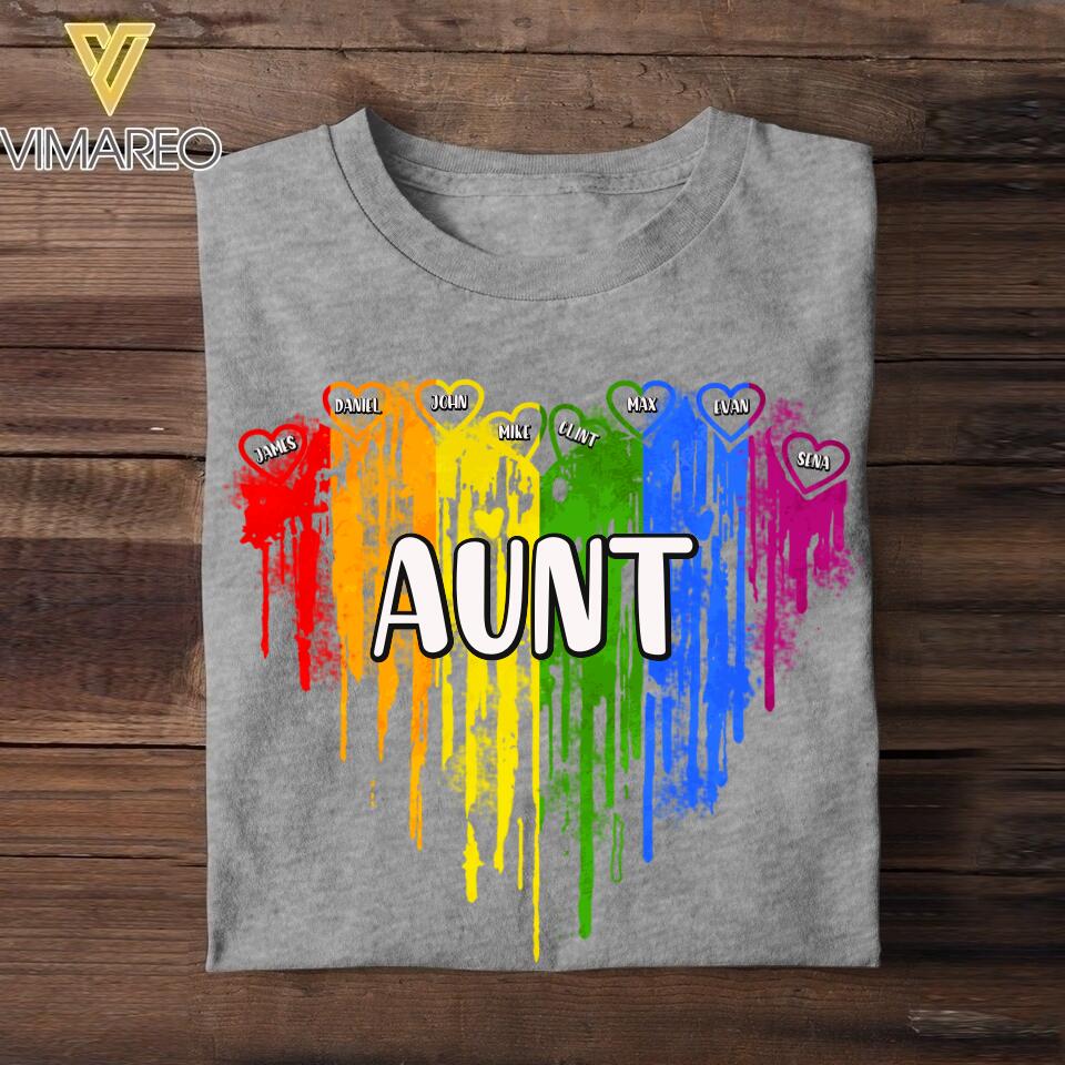 Personalized Aunt Kid Tshirt Printed 22JUL-HC27