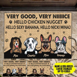 Personalized Dog Lover Doormat 22JUY-HC26