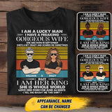 Personalized I Am A Lucky Man I Have A September Gorgeous Wife  Tshirt Printed QTHY0108