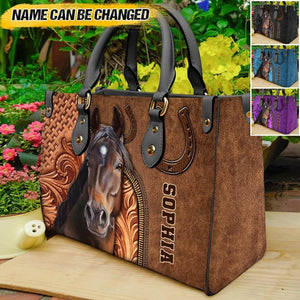 Personalized Horse Lover Leather Bag Printed NQVQ1808