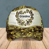 Personalized Grandma Kid Colorful Sparkling 3D Cap Printed 22AUG-HQ27