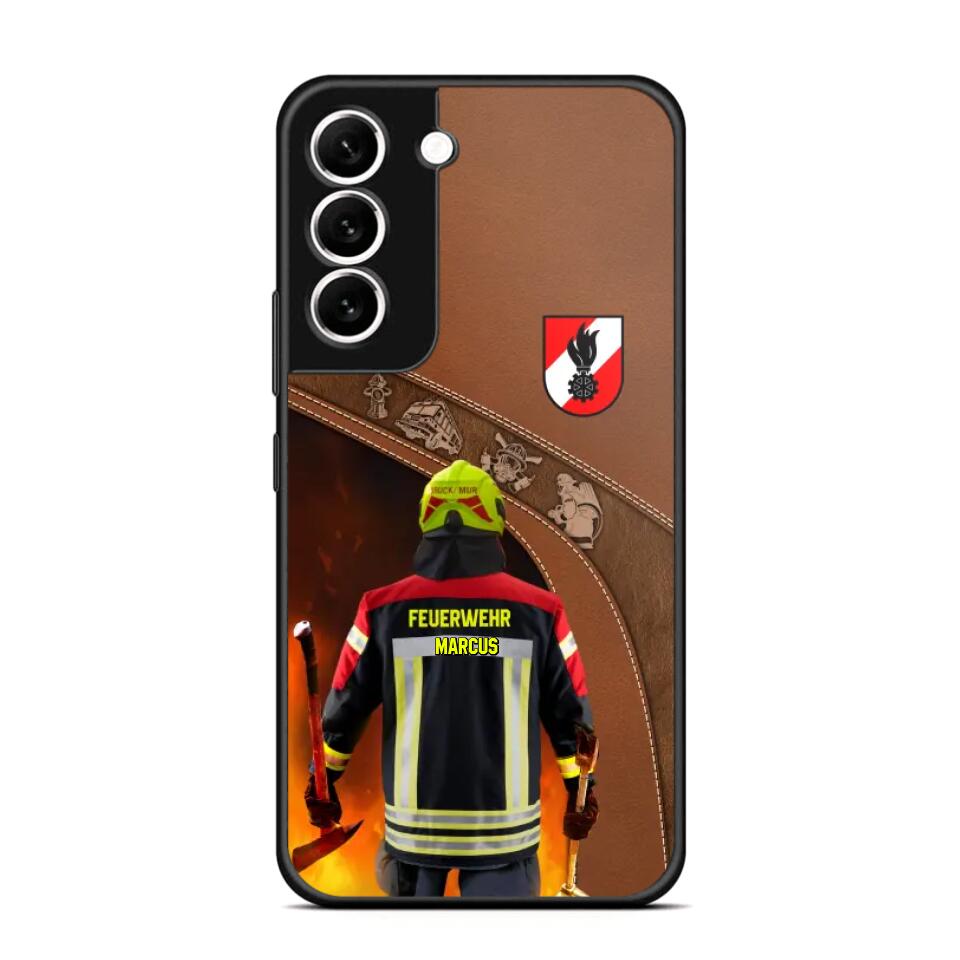 Personalized Austrian Firefighter Phone Case Printed 22SEP-DT29