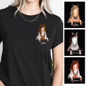 Personalized Horse Lovers Tshirt Printed 22OCT-13