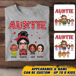 Personalized Auntie Kid Tshirt Printed 22OCT-HQ18