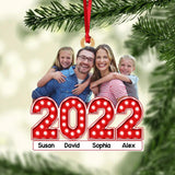 Personalized Your  Image Family 2022 Christmas Wood Ornament Printed 22NOV-dt02