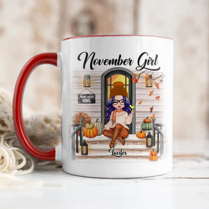 Personalized I'm November Girl Autumn Printed Accent Mug 22NOV-DT18