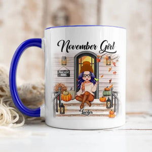 Personalized I'm November Girl Autumn Printed Accent Mug 22NOV-DT18