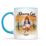 Personalized February Girl Is As Smooth As Tennessee Whiskey Autumn Printed Accent Mug 22NOV-DT21