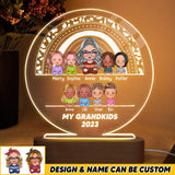 Personalized My Grandkids 2023 Kid Name Led Lamp Printed PNHQ0901