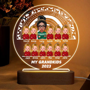 Personalized My Grandkids 2023 Kid Name Led Lamp Printed PNHQ0901