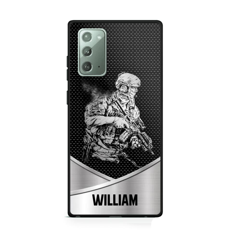 Personalized Soldier/ Veteran Phonecase 3D Printed 23JAN-HY11