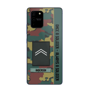 Personalized Belgium Soldier/ Veteran Once A Soldier Always A Soldier Phonecase 3D Printed QTDT1101