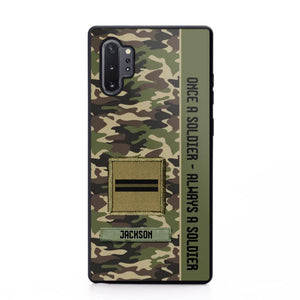 Personalized French Soldier/ Veteran Once A Soldier Always A Soldier Phonecase 3D Printed QTDT1101