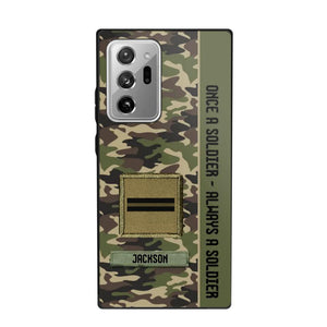 Personalized French Soldier/ Veteran Once A Soldier Always A Soldier Phonecase 3D Printed QTDT1101